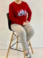 ست عمده بلوز شلوار طرح بابانوئل