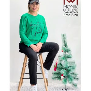 ست عمده بلوز شلوار طرح (But god)