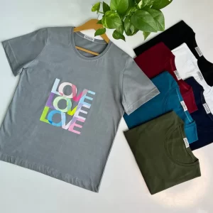 تیشرت طرح love