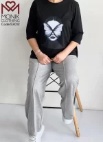 ست تیشرت و شلوار تمام بگ گلکسی چهره دختر