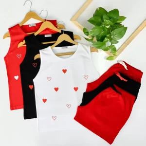 تاپ و شورتک عمده قلبی
