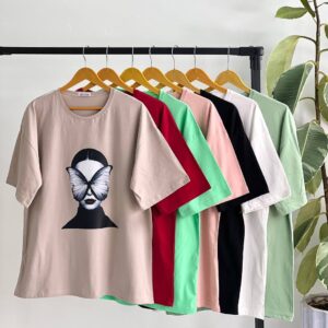 تیشرت عمده لانگ چهره دختر