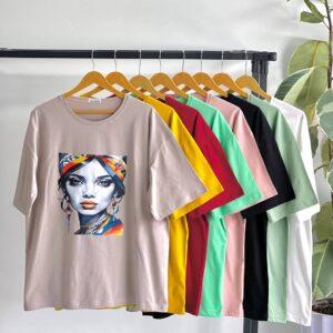 تیشرت عمده لانگ طرح دختر